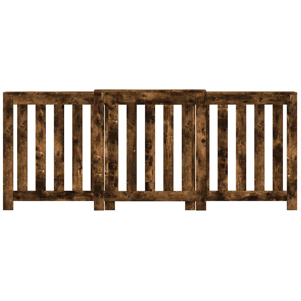 vidaXL Heizkörper Heizkörperverkleidung Räuchereiche 205x21,5x83,5 cm
