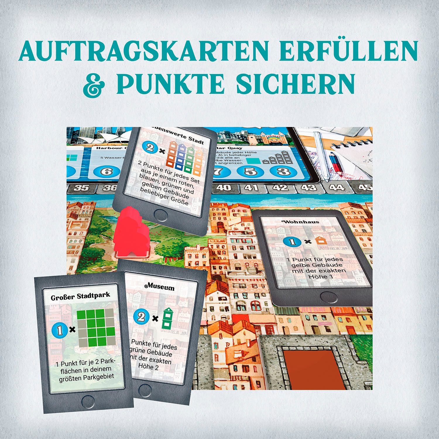Kosmos Spiel Cities, Brettspiel – Bild 5 von 5