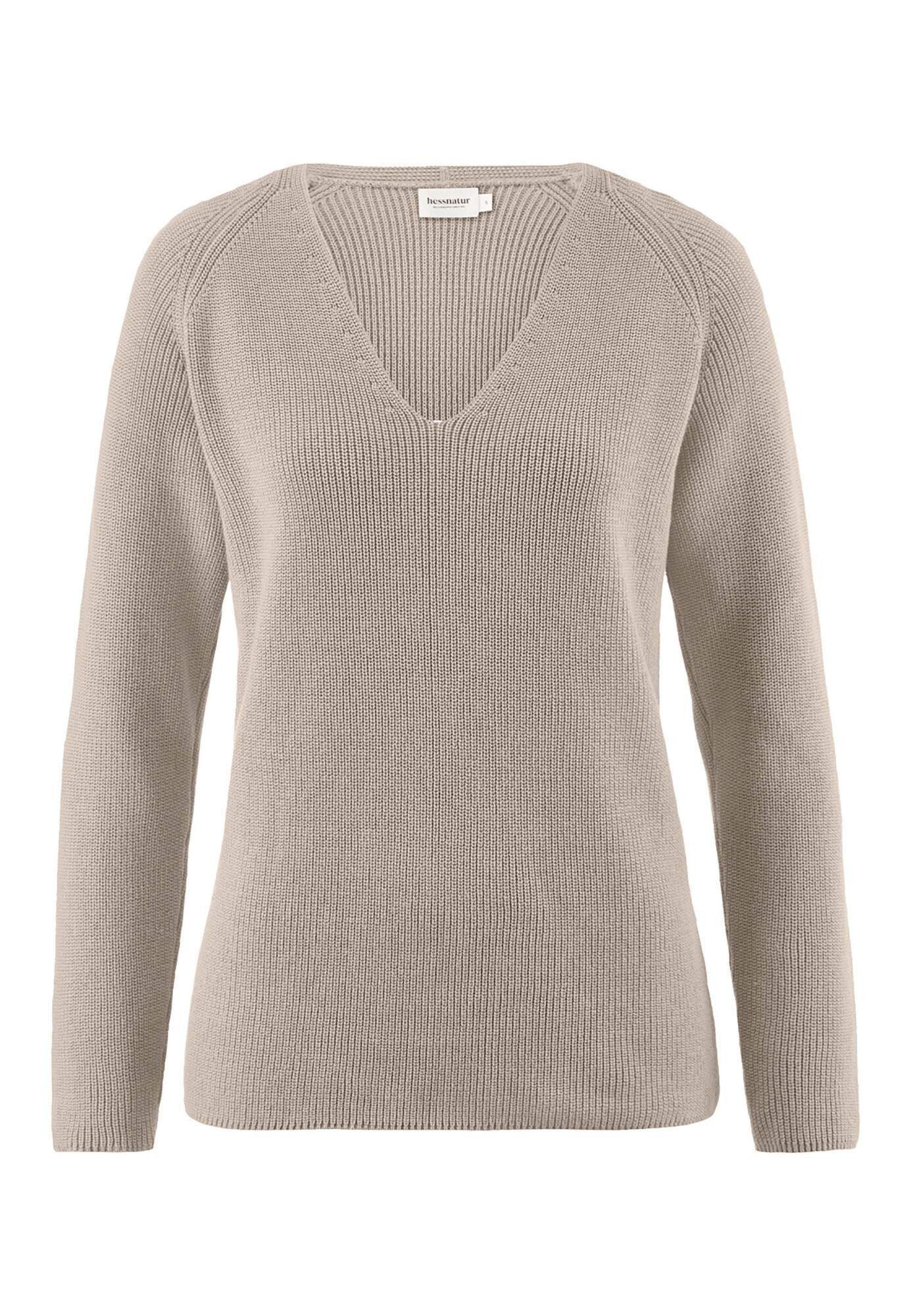 Hessnatur Strickpullover Regular aus reiner Bio-Baumwolle (1-tlg) günstig online kaufen
