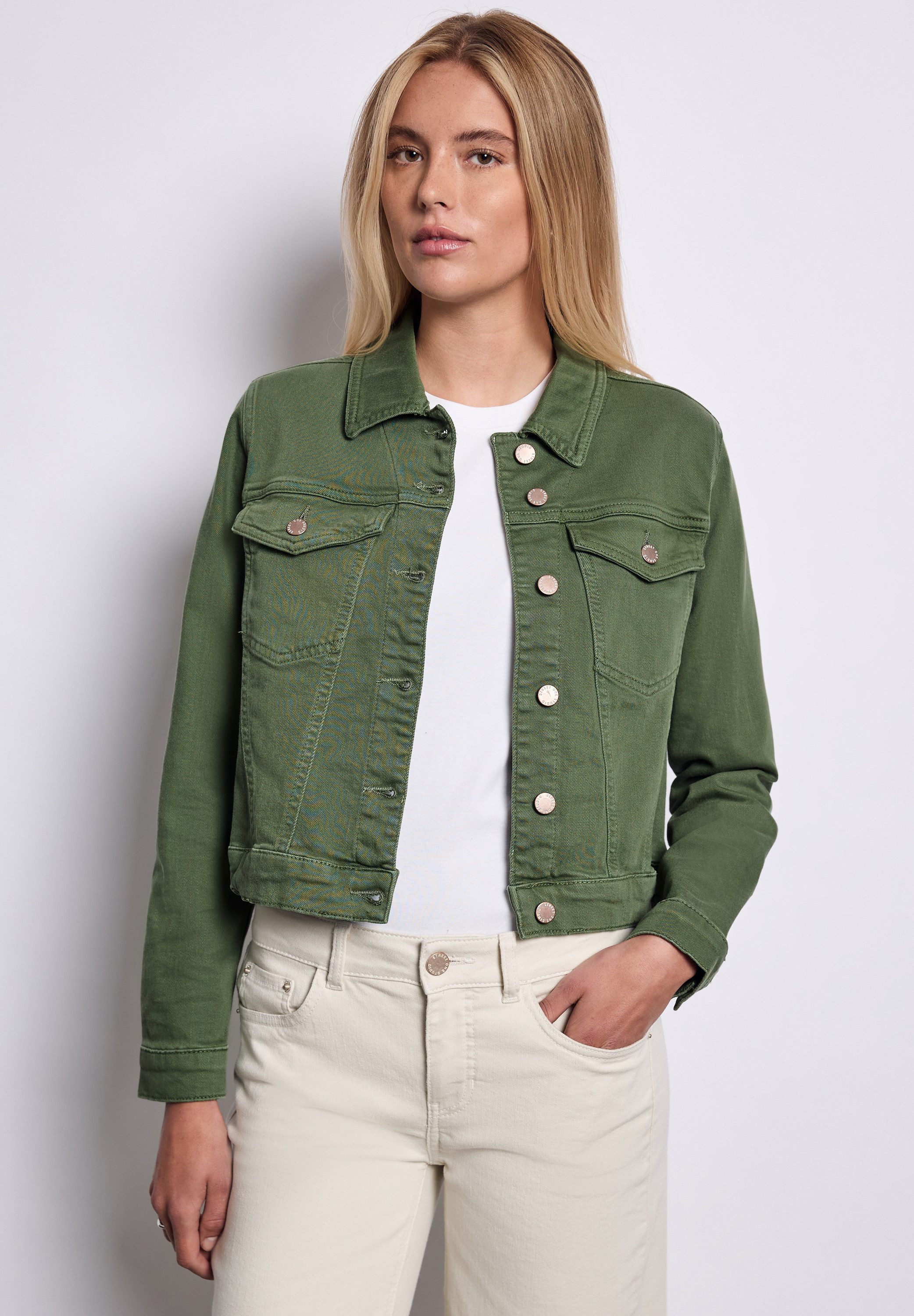 STREET ONE STUDIO Jeansjacke mit Brusttaschen günstig online kaufen