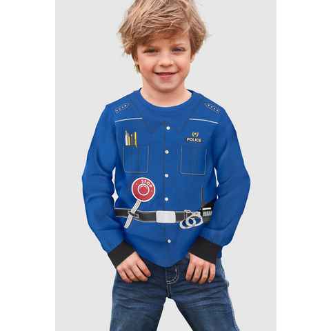 KIDSWORLD Langarmshirt POLIZEI Uniform-Druck