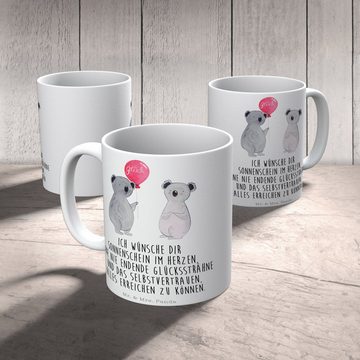Mr. & Mrs. Panda Tasse Koala Luftballon - Weiß - Geschenk, Tasse, Keramiktasse, Koalabär, Te, Keramik, Langlebige Designs