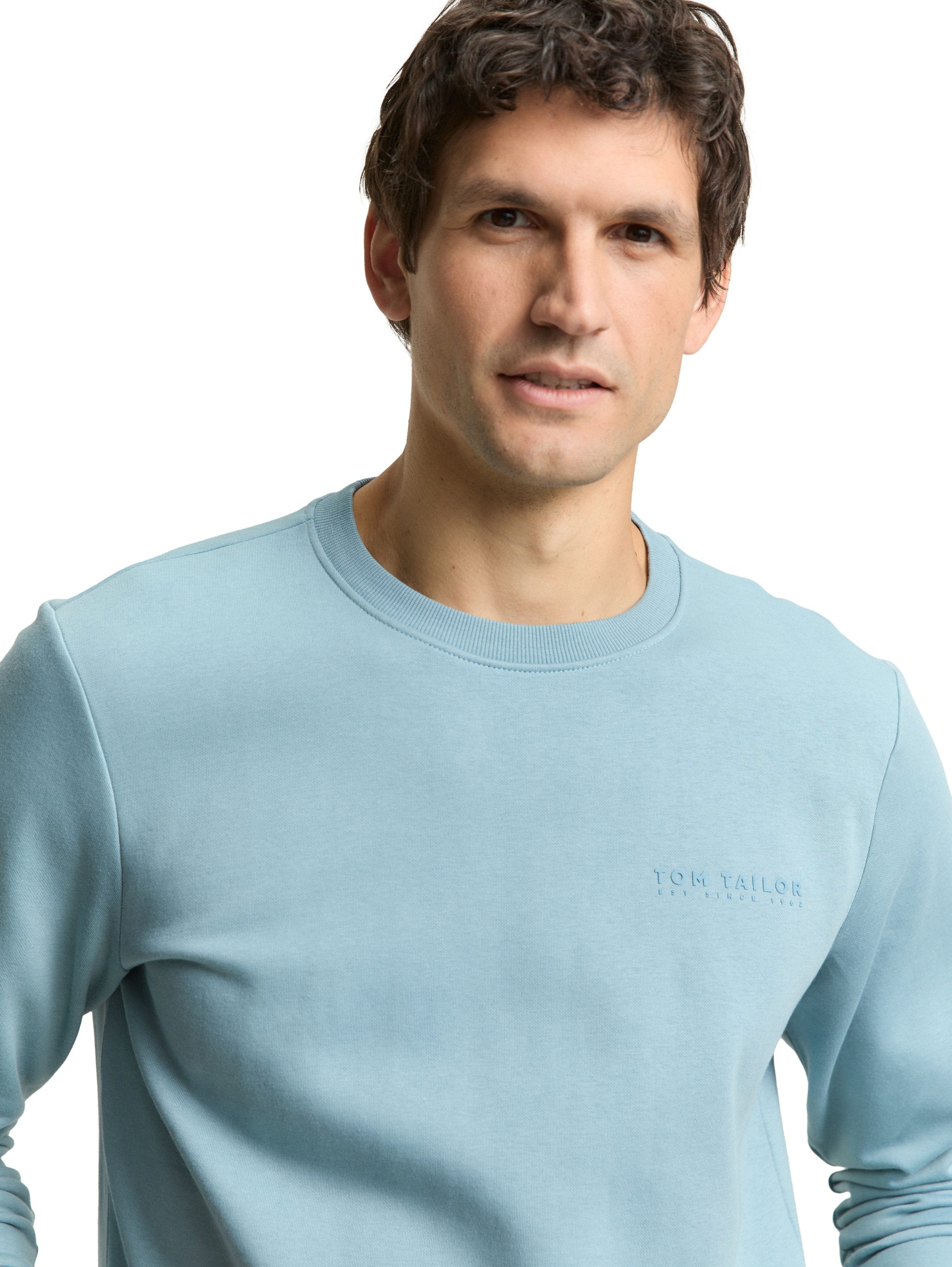 TOM TAILOR Sweatshirt mit Logo Stickerei