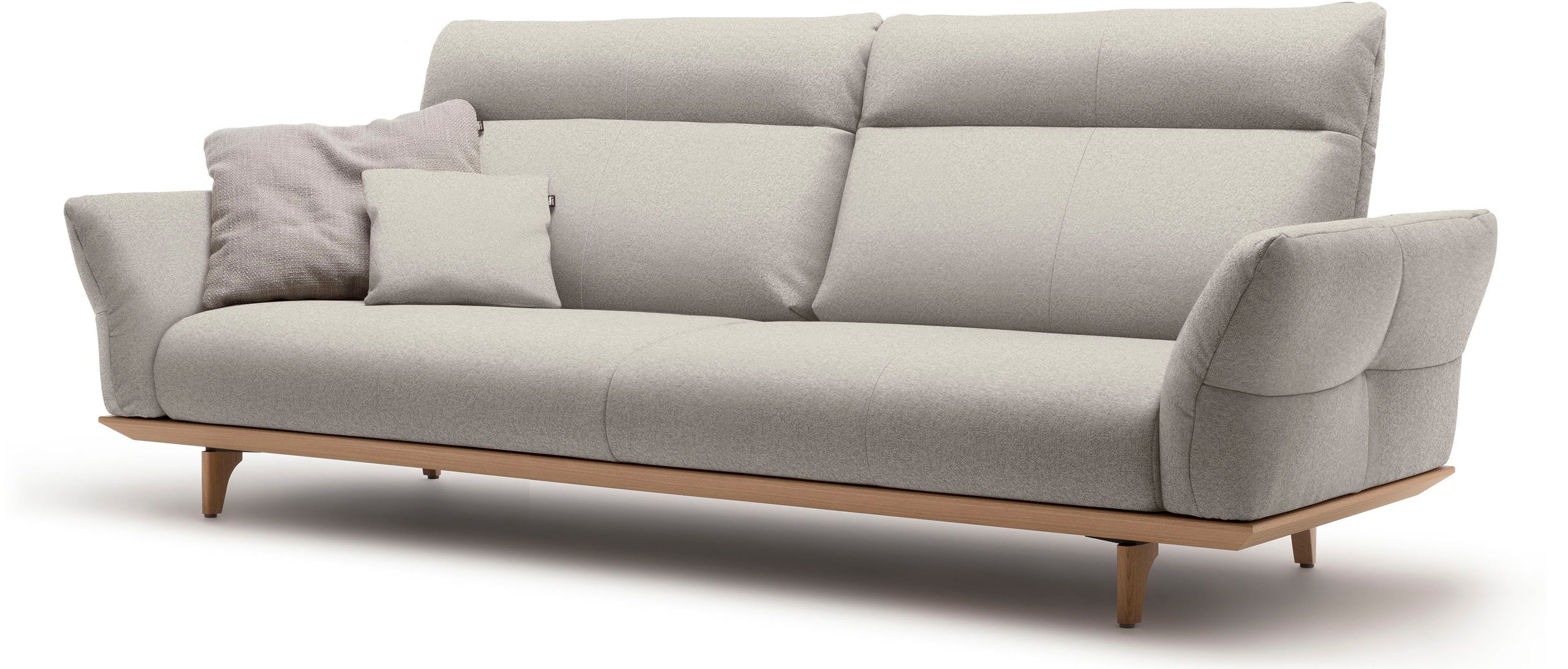 hülsta sofa hs.460, Eiche, Sockel natur, Breite in 4-Sitzer Eiche 248 cm Füße