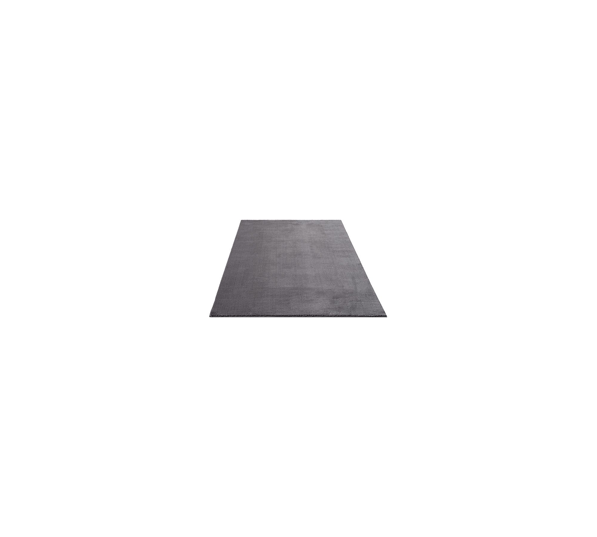 Floornovo Hochflor-Teppich Indoor Teppich Anthrazit versch. Größen - rechteckig für alle Innenräu, rund, Trocken- und Feuchträume