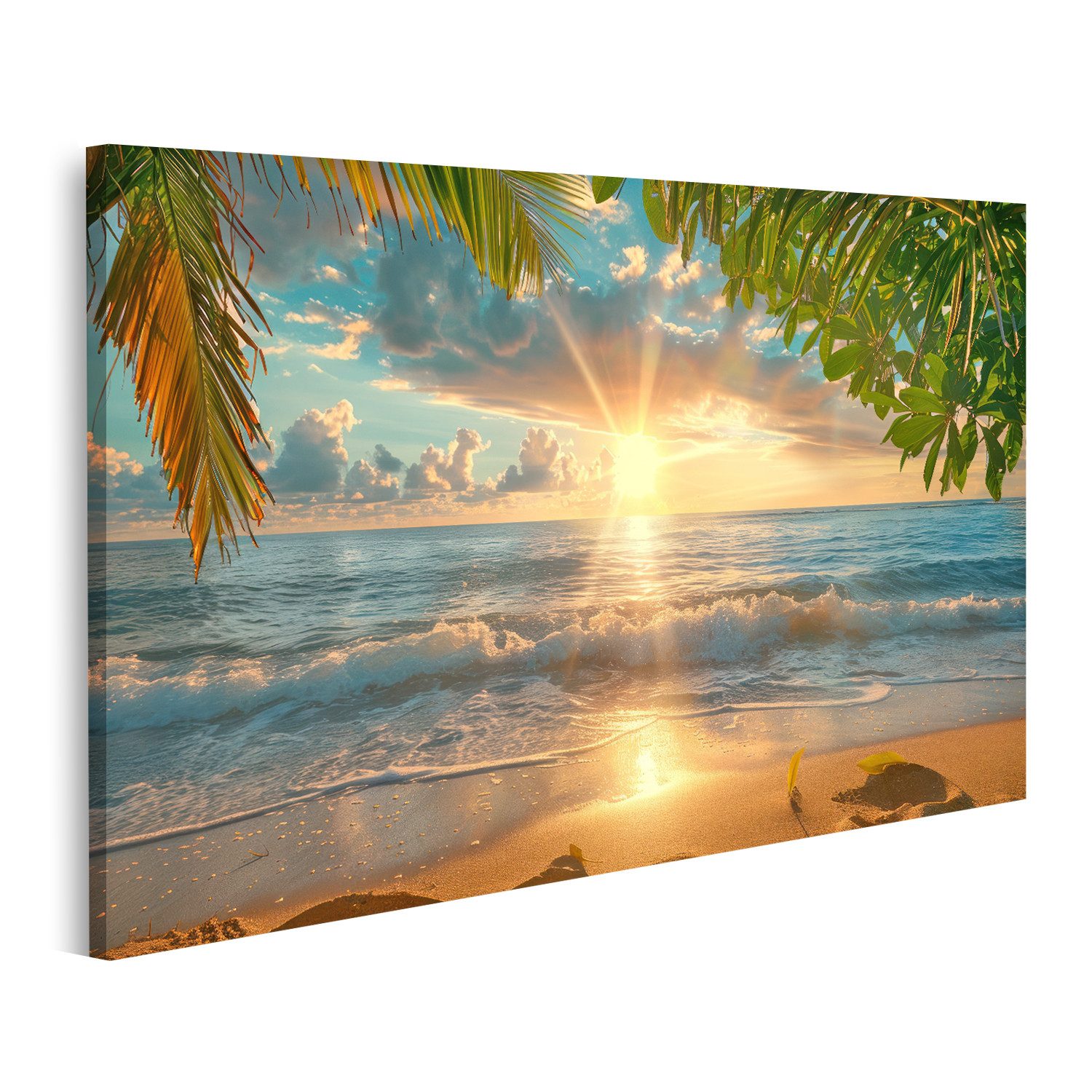 Leinwandbild Exquisites Tropenparadies: Perfekter exotischer Wandbild-Hintergrund W