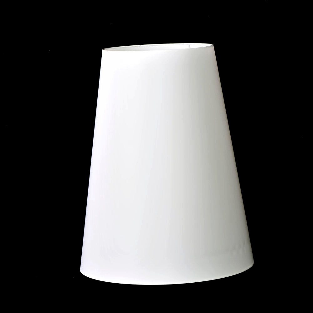 Dirk Davids Leuchten GmbH Lampenschirm Lampenschirm in Rund Hängeleuchte Weiß PVC PL 40-25-50