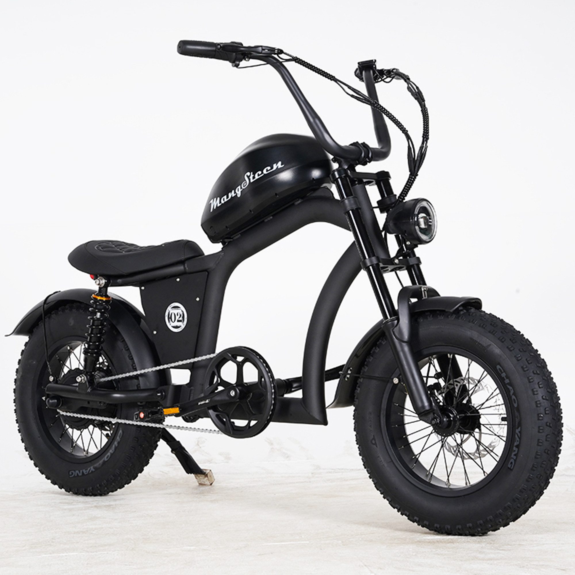 MANGOSTEEN E-Bike Cityrad Damen Herren Fatbike, 16 Zoll, 1080 Wh, Retro-Cruiser, Elektrofahrrad, Kettenschaltung, Heckmotor, 1080 Wh, (Beleuchtungsset mit Batterieladegerät, Batterieschlüssel, Werkzeug), Hydraulische Scheibenbremsen, Alurahmen, entnehmbarer Lithium-Akku
