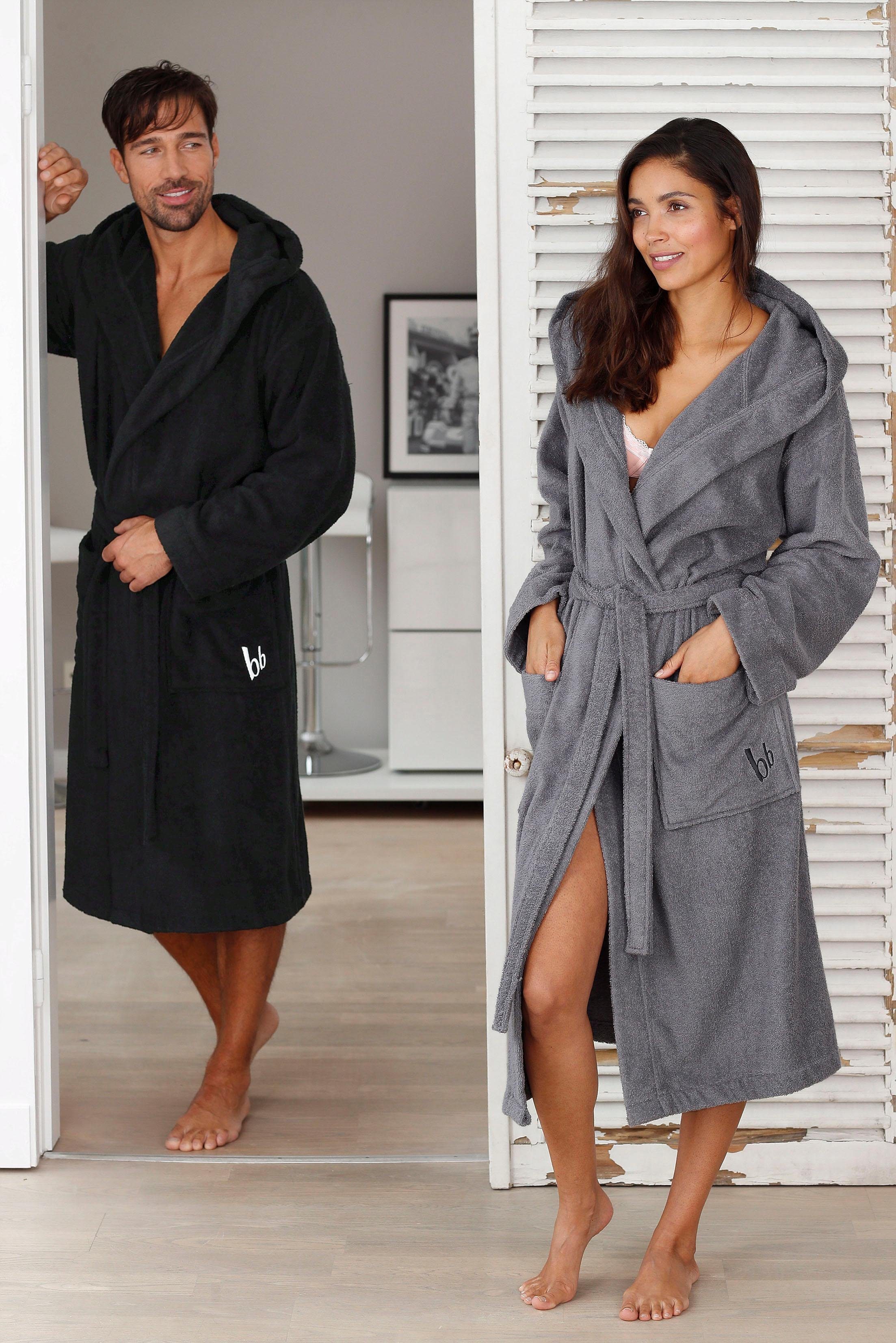 Bruno Banani Unisex-Bademantel Robby, ideal für günstig online kaufen