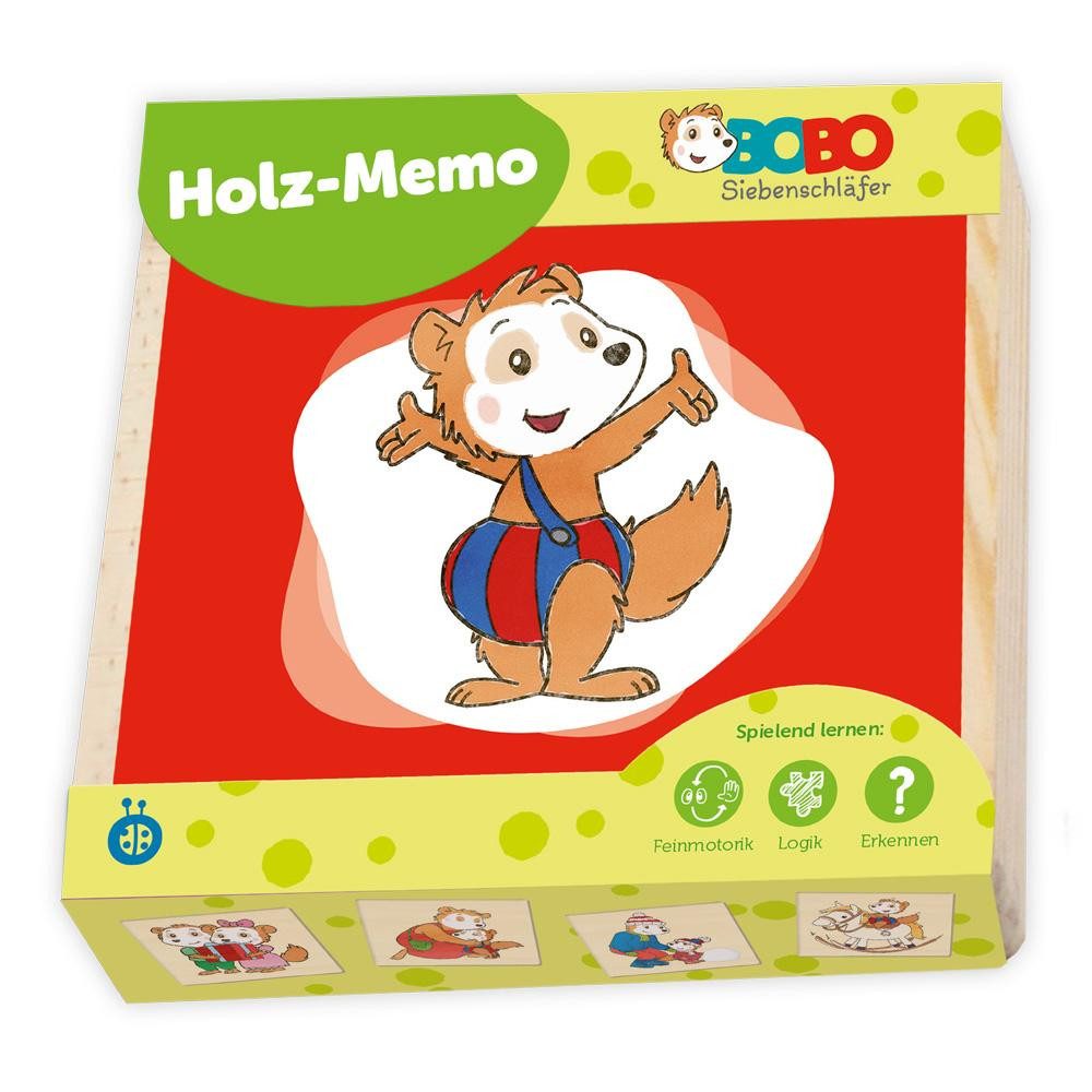 Trötsch Verlag Spiel Bobo Siebenschläfer - Holzmemo (5er-VE)