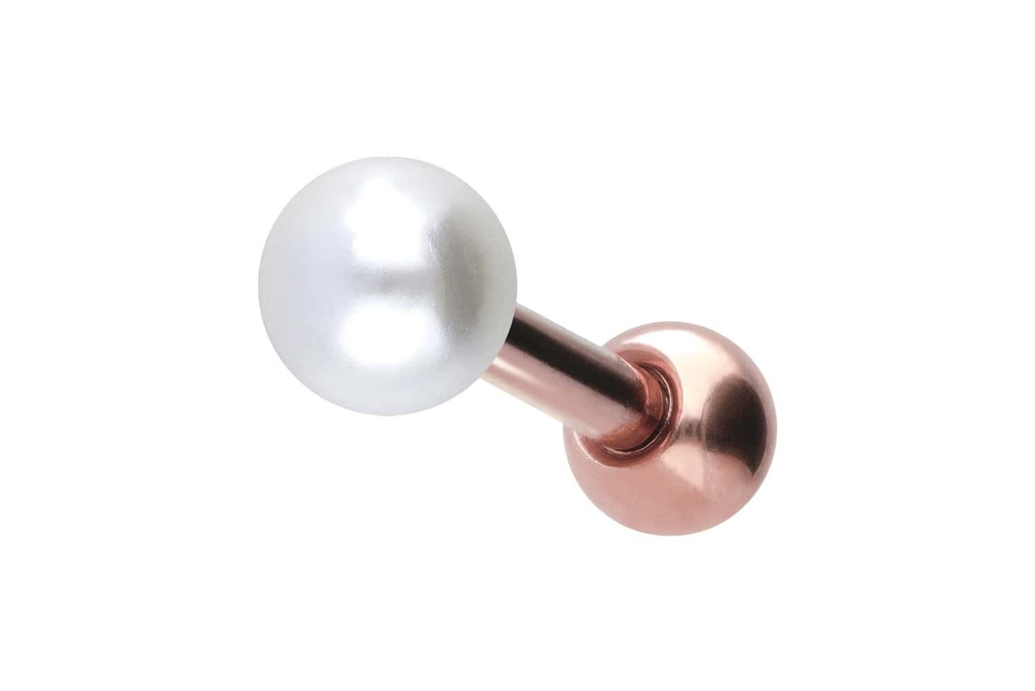PIERCINGLINE Single-Ohrstecker Chirurgenstahl Ohrpiercing SYNTHETISCHE PERL günstig online kaufen