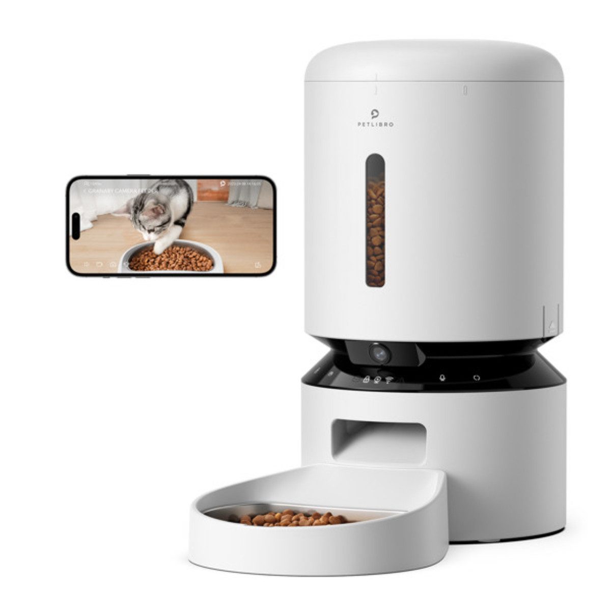 Petlibro Futterautomat Granary, 5 Liter, HD-Kamera, WLAN, weiß