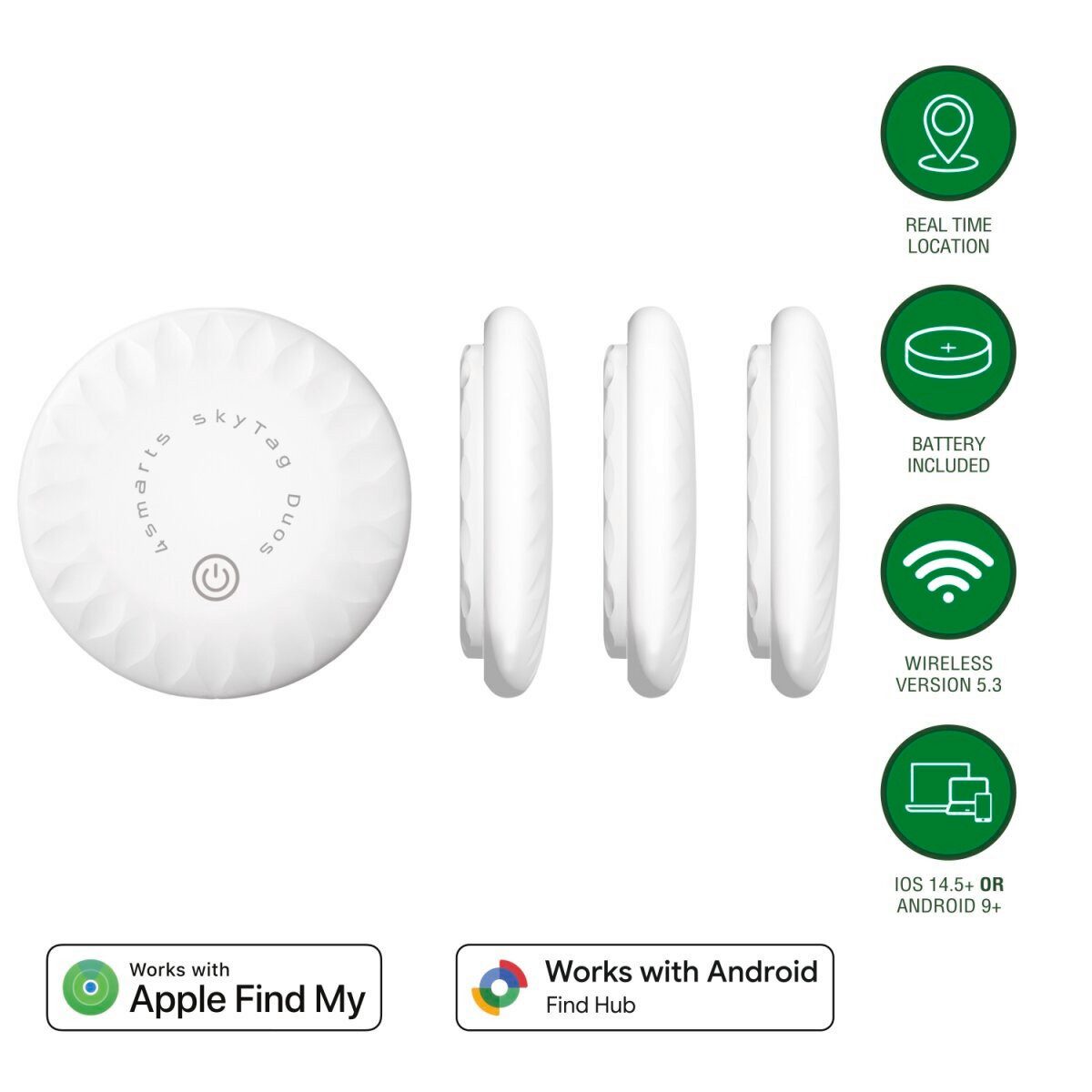 4smarts Etui 4smarts Standort-Finder SkyTag Duos 4er Set