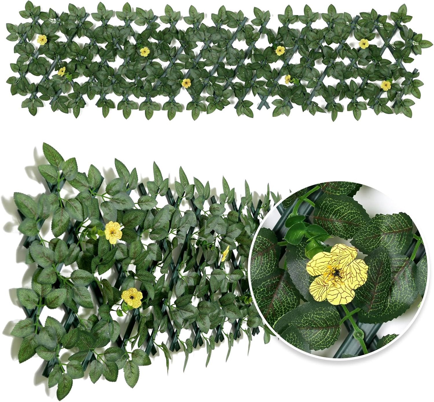 BlingBin Gartenzaun erweiterbarer Künstliche Hecken Sichtschutzzaun mit Blu günstig online kaufen