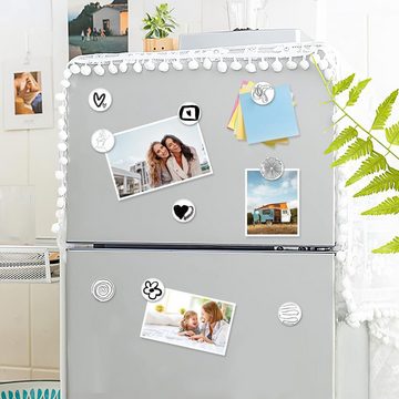 HIBNOPN Magnethalter Kühlschrankmagnete Dekorative für Kühlschrank Whiteboard 30 Stück (30-St)