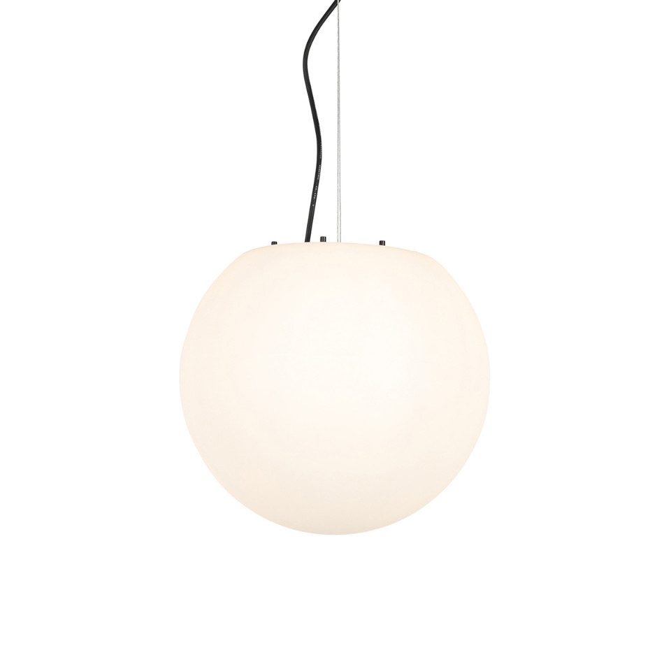 Qazqa Außen-Stehlampe Nura, ohne Leuchtmittel, Warmweiß, QAZQA Außen Boden­leuchte, e27, Weiß, Kunststoff, Modern