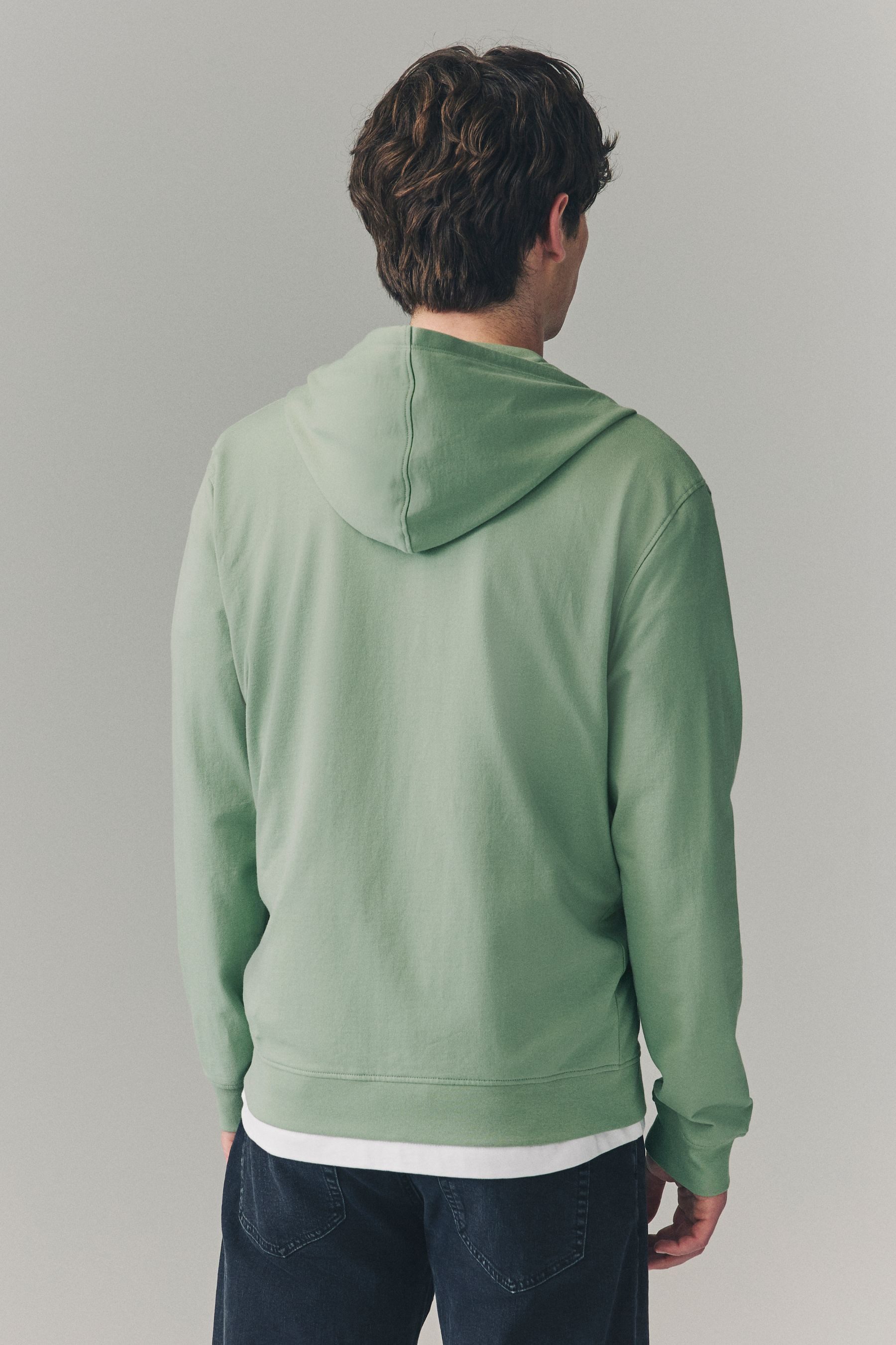 Next Kapuzensweatshirt Leichte Kapuzenjacke mit Reißverschluss günstig online kaufen