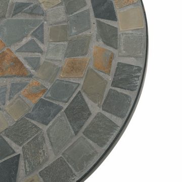 Raburg Gartentisch Mosaiktisch Mayla, verschiedene Farben & Designs, 60 cm Ø, 72 cm hoch (rund), Metallgestell in Schwarz, liebevolle Handarbeit, kompakt, 1-4 Personen