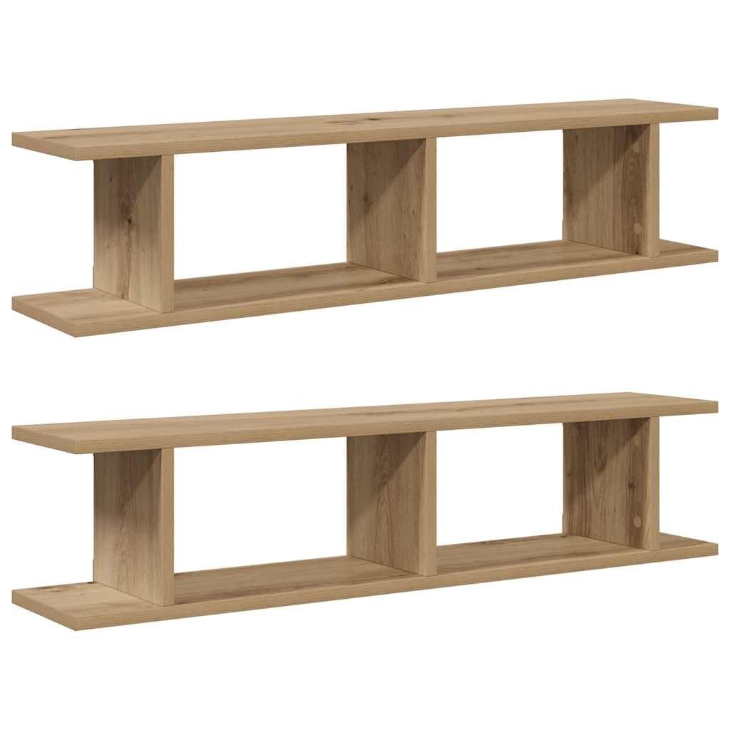 vidaXL Regal Wandregale 2 Stk. Artisan-Eiche günstig online kaufen