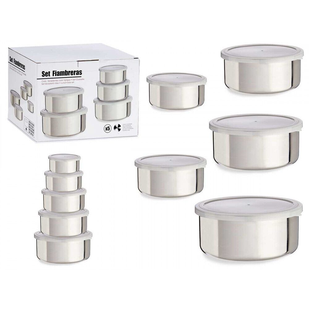 emeco Vorratsdose 5er Vesperbox Lunchbox Brotdose Brotzeit Aufbewahrung Frühstück Box Vo, (5-tlg)