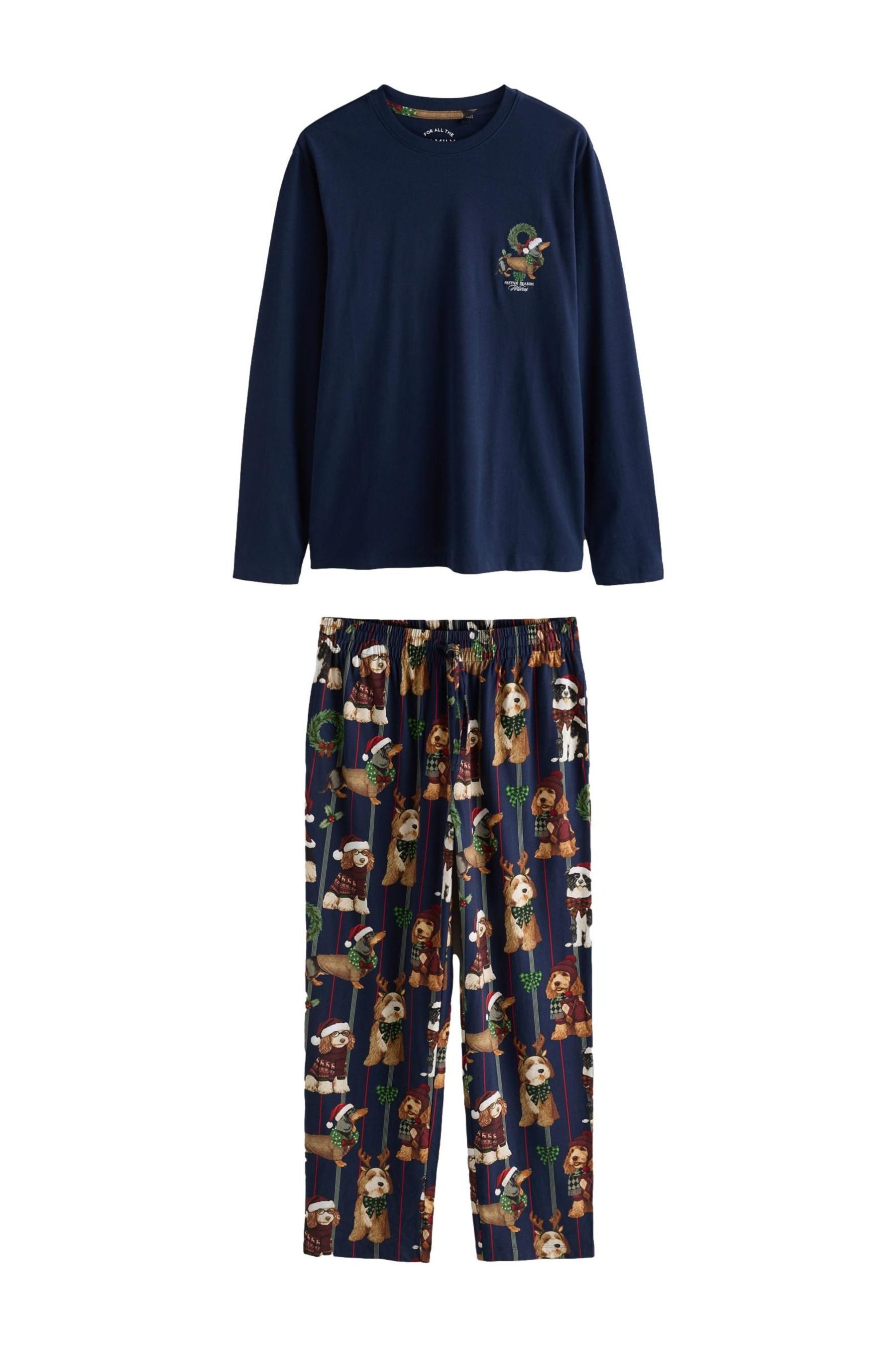 Next Pyjama Weihnachtlicher langärmeliger Schlafanzug, (2 tlg)