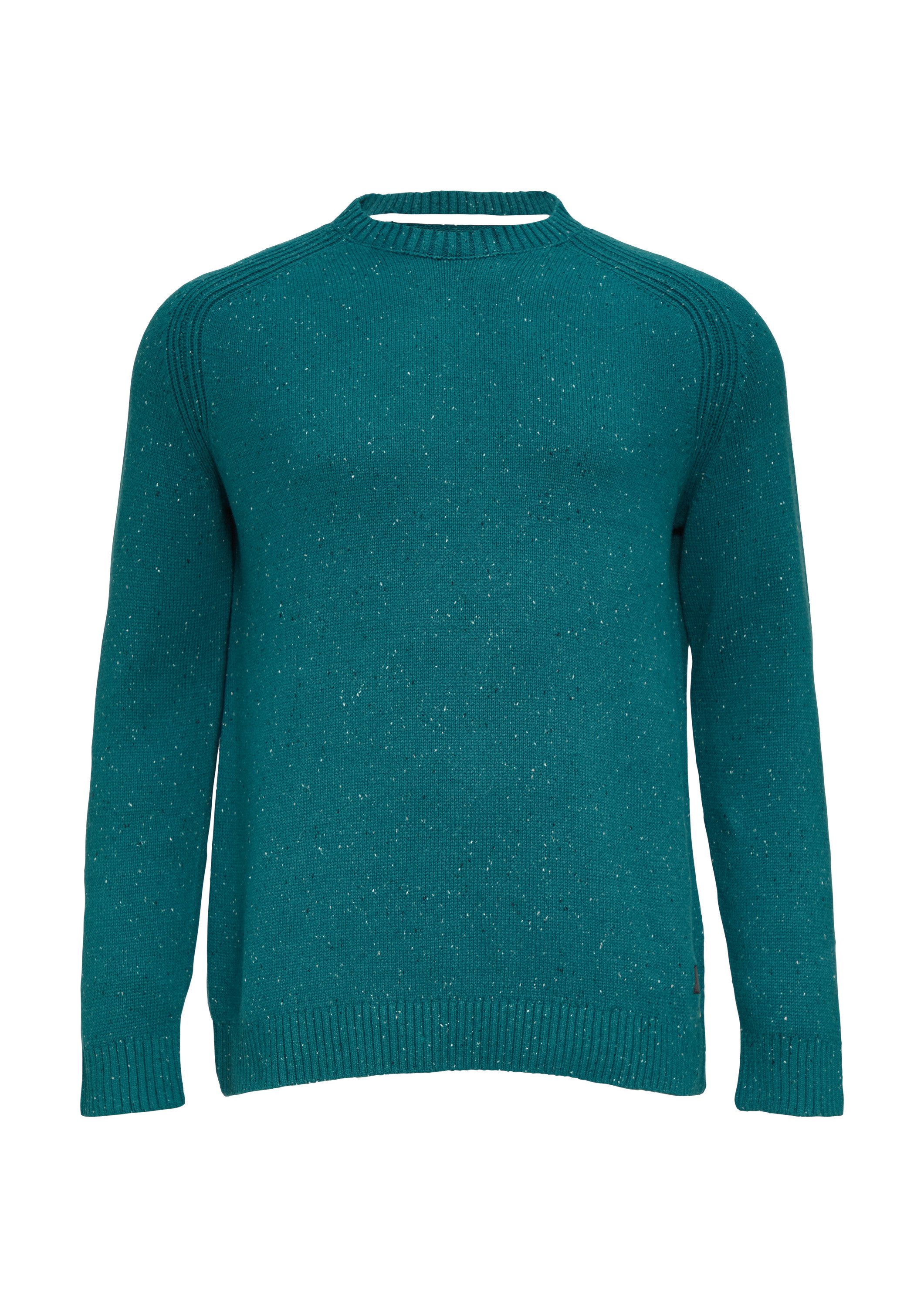 s.Oliver Longpullover Strickpullover Crew-Neck-Pullover mit Farbeffekt günstig online kaufen