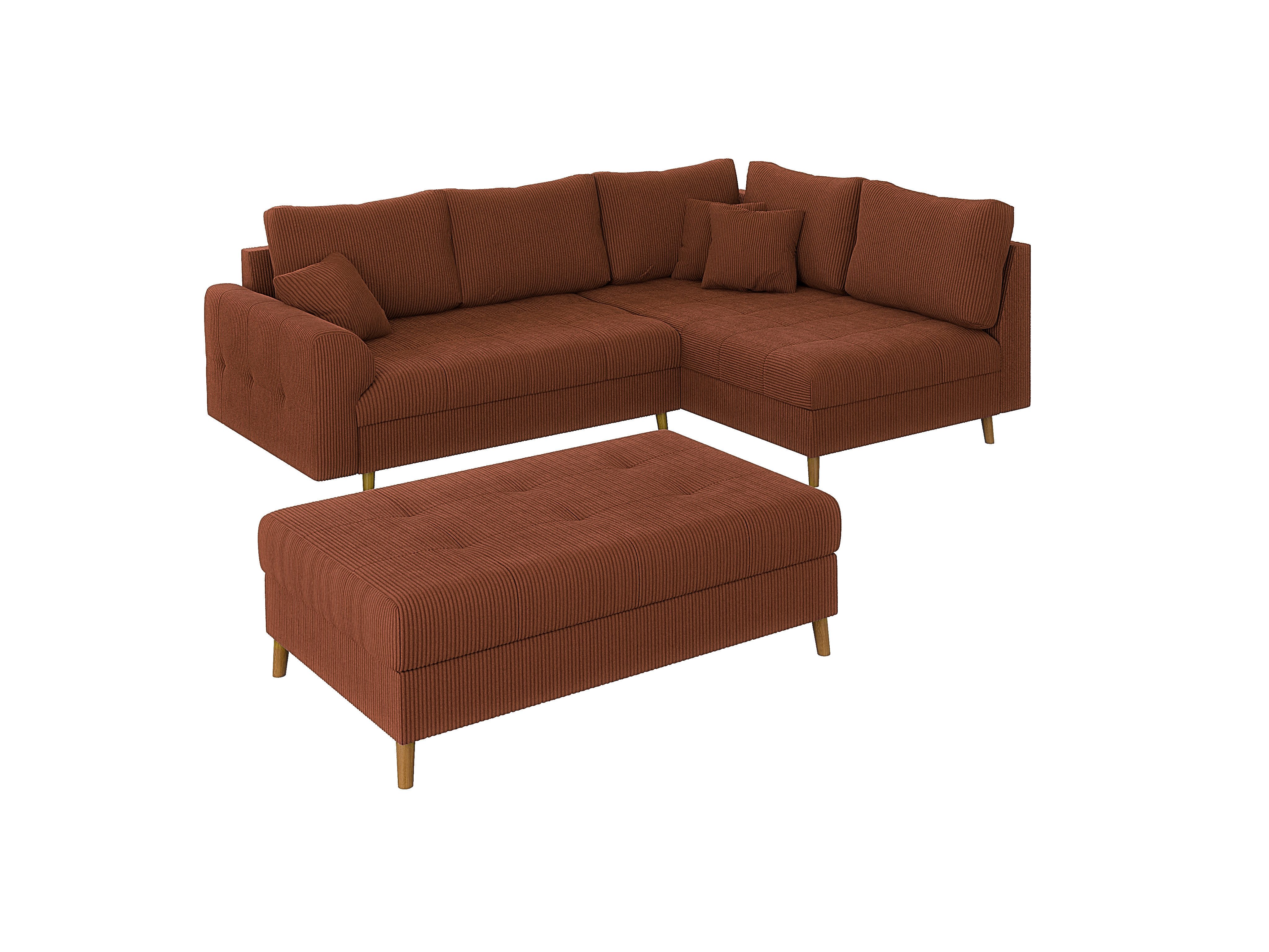 S-Style Möbel Ecksofa und Hocker Zara günstig online kaufen