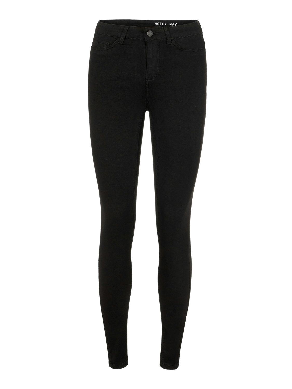 Skinny-fit-Jeans NMCALLIE HW SKINNY BLACK JEANS NOOS
