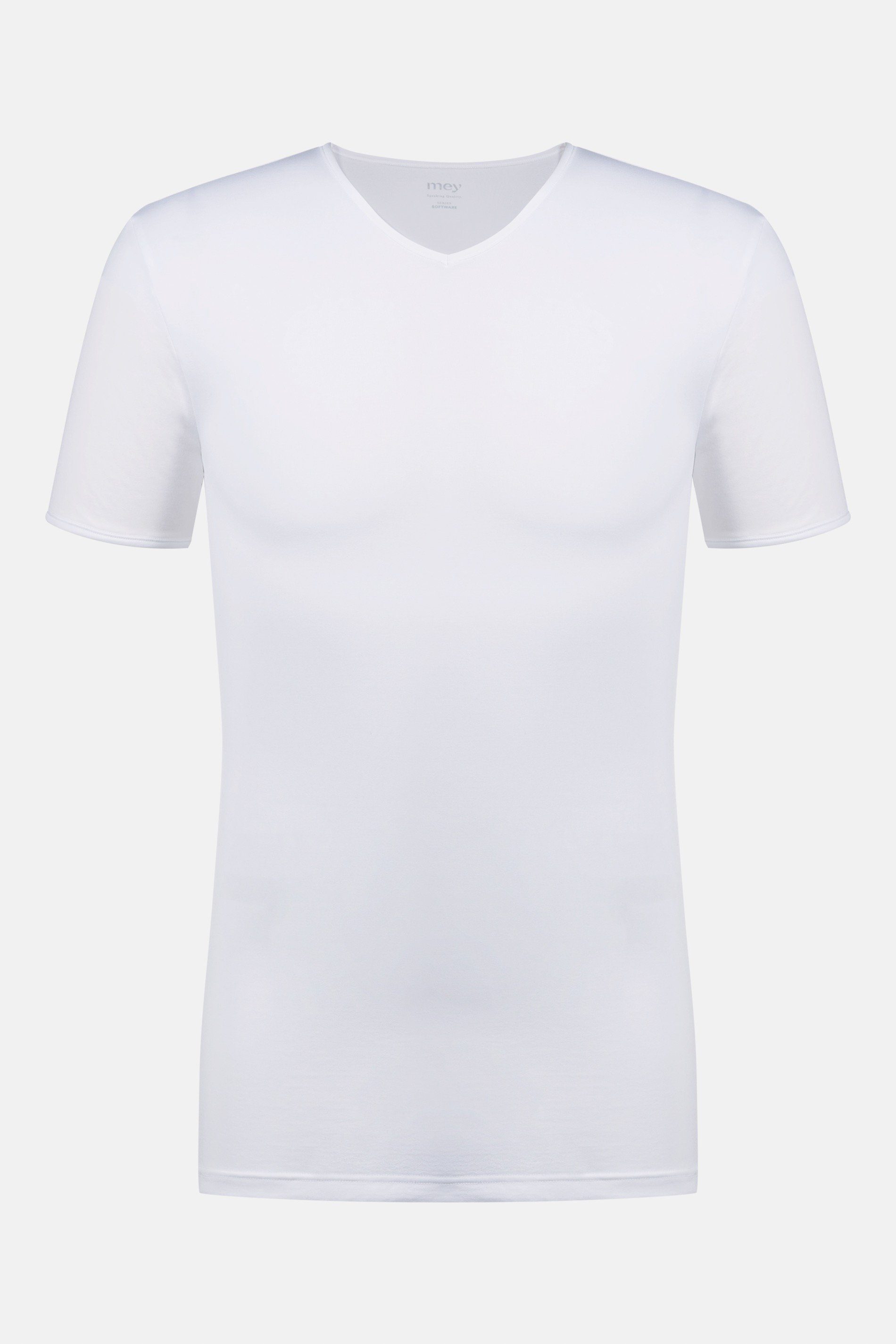 Weiss (1-tlg) Mey Software Serie Uni V-Shirt
