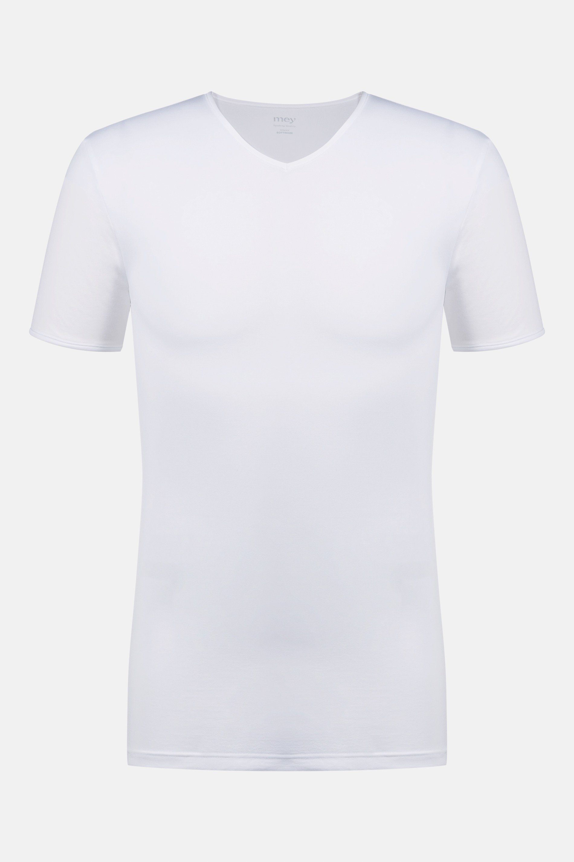 Mey Unterziehshirt Mey Herren Shirt Serie Software Uni (1-St) Modal-Mix, V-Neck, Kurzarm, Feinripp, ohne Seitennähte