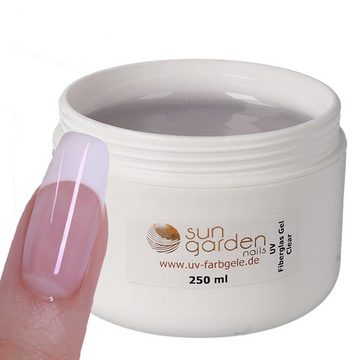 Sun Garden Nails UV-Gel 1000 ml UV Fiberglas Gel Klar 4x250ml Tiegel