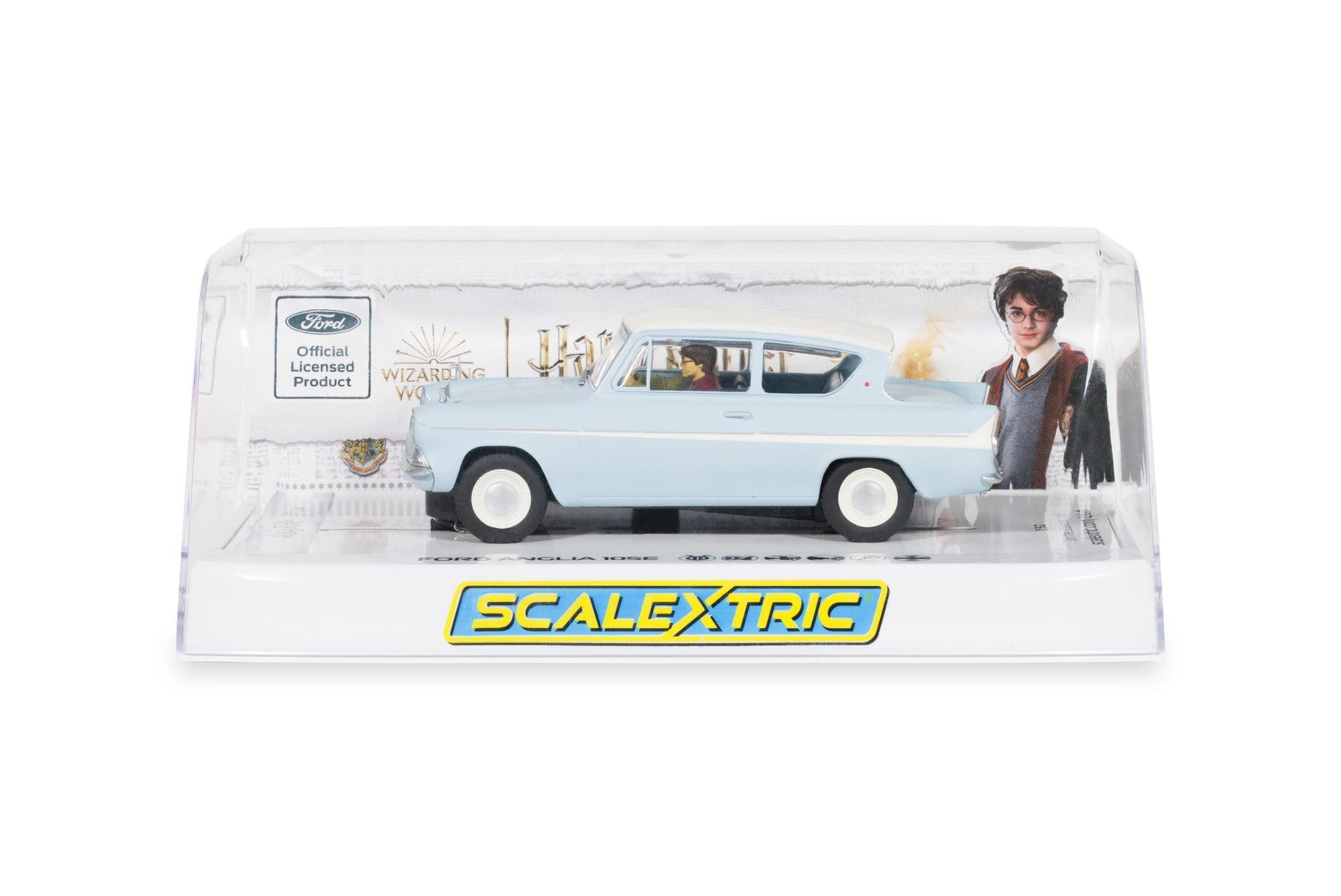 Scalextric Rennbahn-Auto Scalextric Ford Anglia 105E 1:32 Harry Potter HD Slotcar - Rennbahnaut