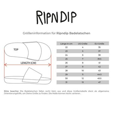 RIPNDIP Jermal Leaf Camo Slides - 3M iridescent Badepantolette
