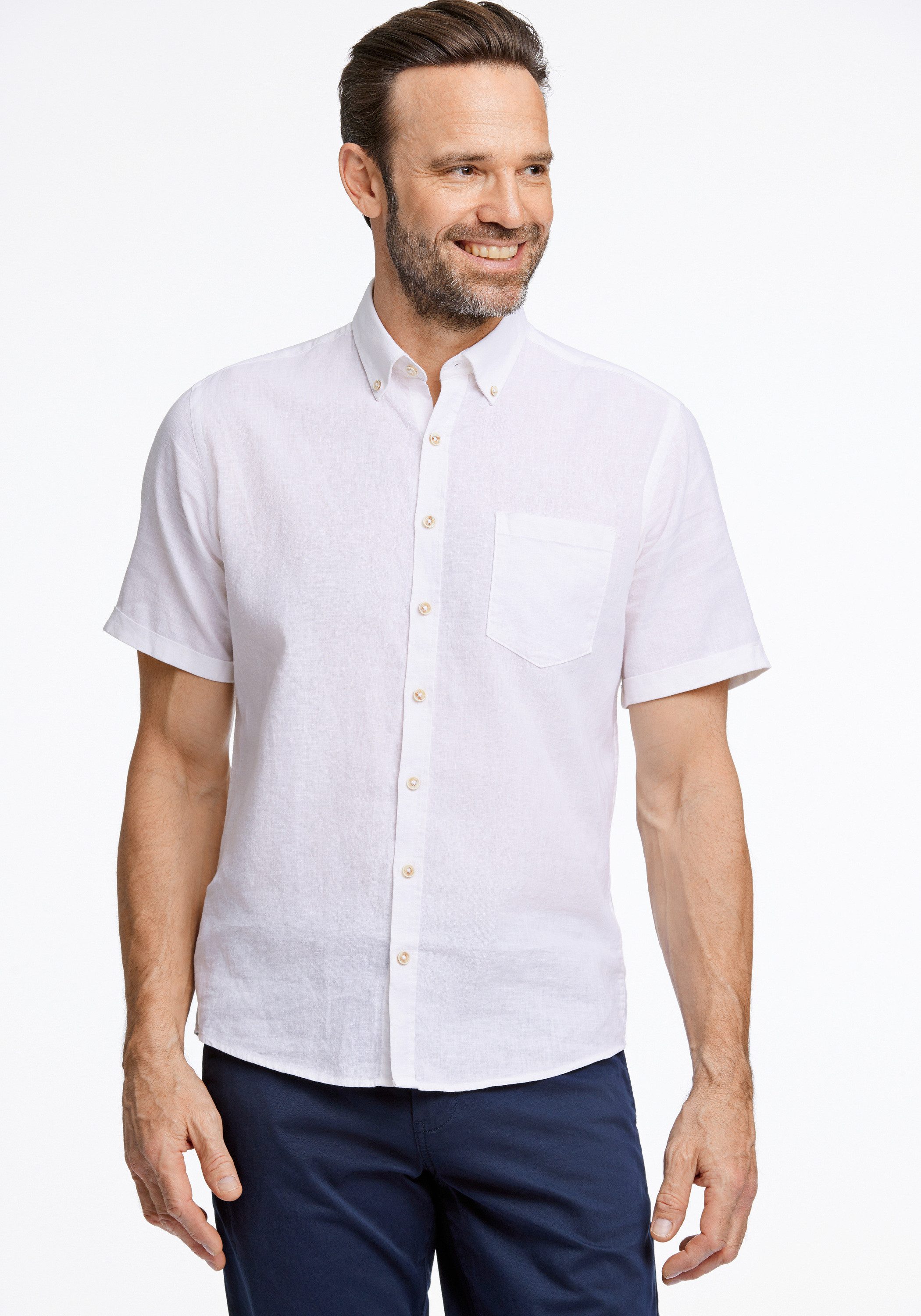 JACK’S Leinenhemd Leinenhemd (Kurzarm) Regular Fit