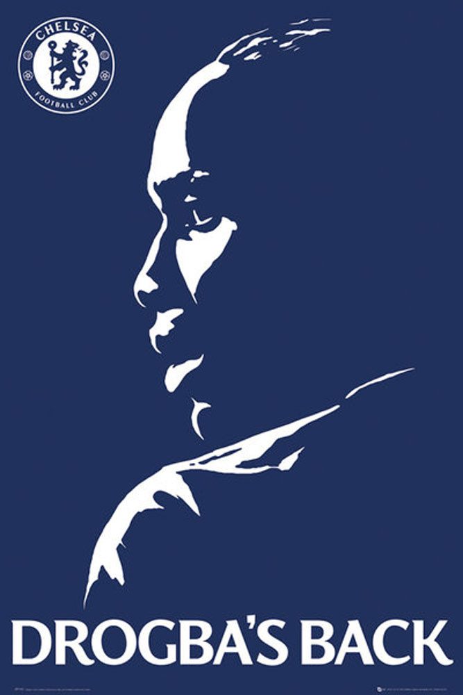 Poster Fußball - Poster - Chelsea - Drogbas Back günstig online kaufen