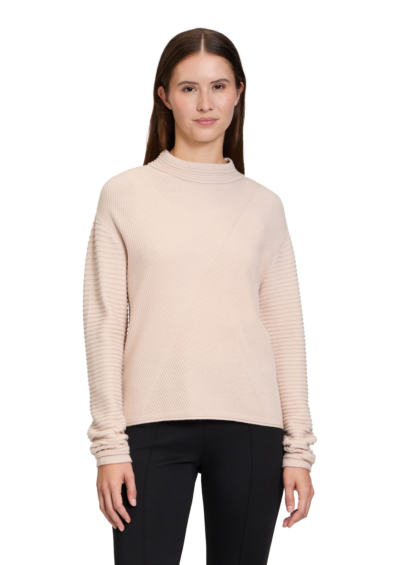 Strickpullover Betty Barclay Damen Basic-Strickpullover mit Rippenstruktur