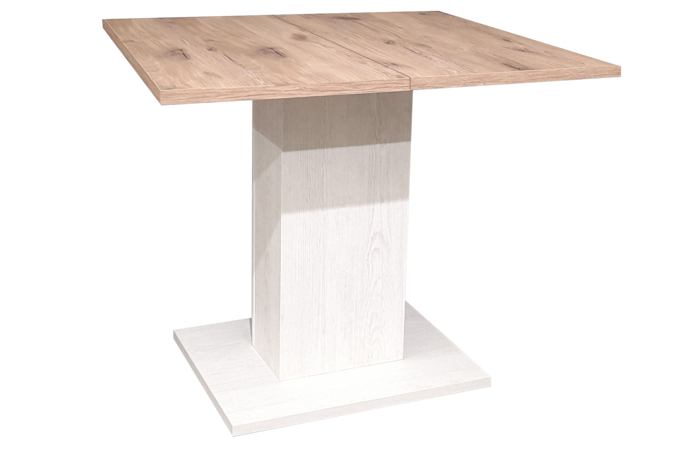 FURNARO Esstisch, eckig ausziehbar in pino aurelio / viking oak B/H/T: 80-120x76x80 cm