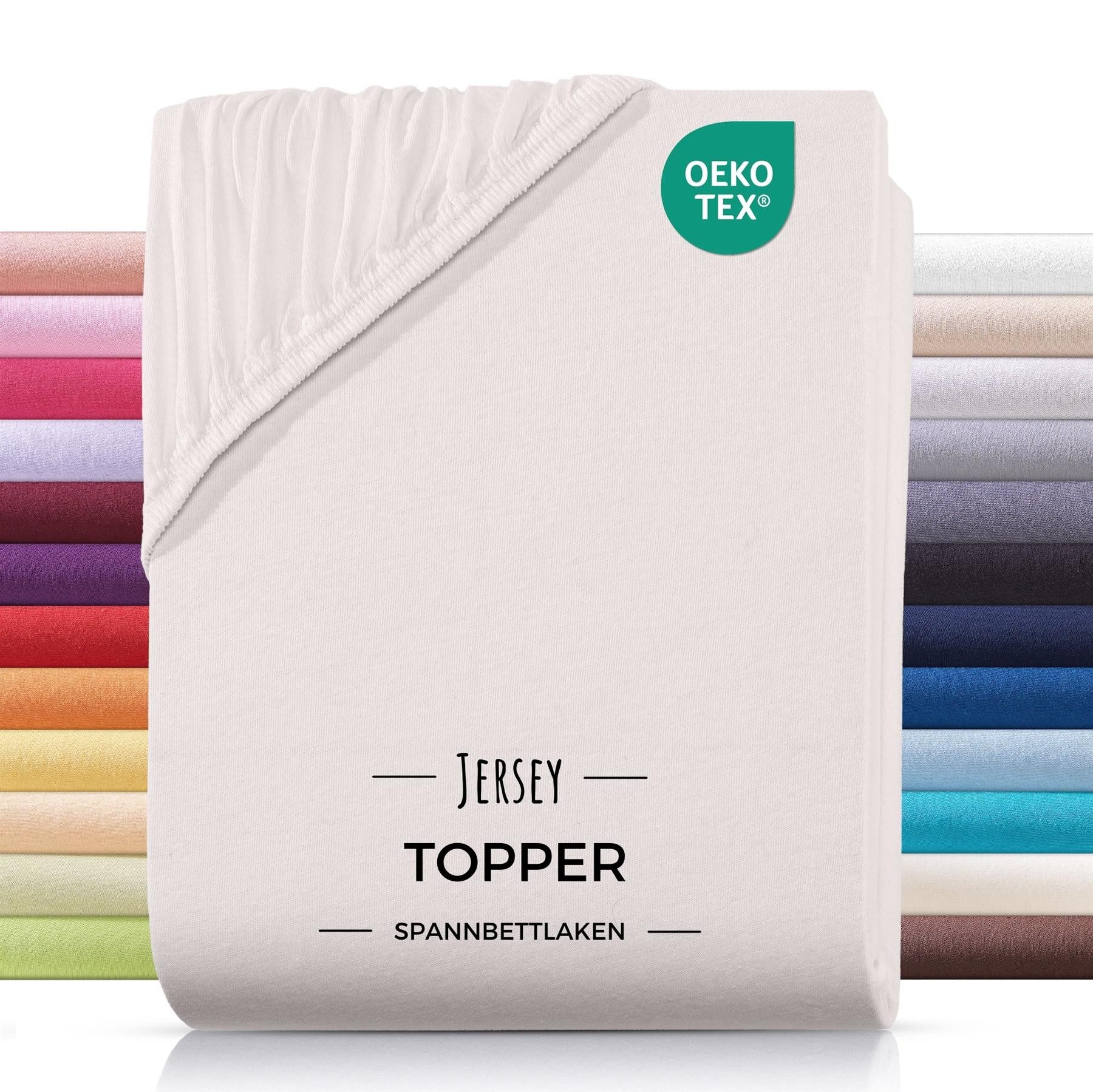 Carpe Sonno Spannbettlaken Topper Spannbetttuch Jersey 140x200 160x200 180x günstig online kaufen