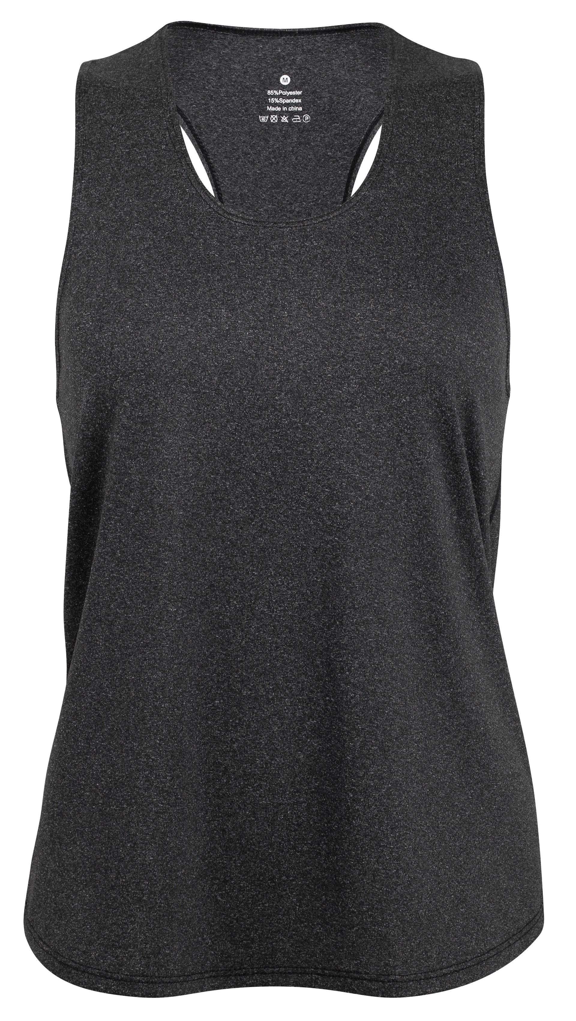 Stark Soul® Sporttop Racerback Sport Shirt "Heathered" mit Kellerfalte