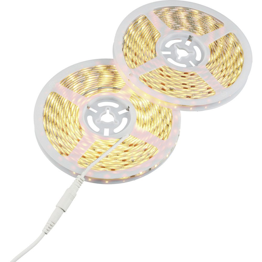 Sygonix LED Stripe Sygonix SY-6612924 LED-Streifen-Komplettset mit Stecker/Buchse 12 V, 600-flammig