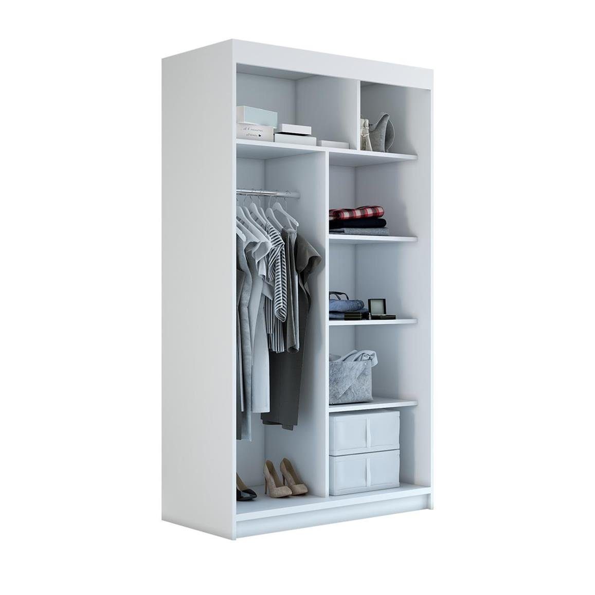 A&J MöbelLand GmbH Schiebetürenschrank MITT 2-türig Schrank mit Spiegel (nu günstig online kaufen