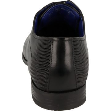 bugatti Mattia 311-66605-1000 Herren Schuhe Business Schnürer Leder Schwarz Schnürschuh