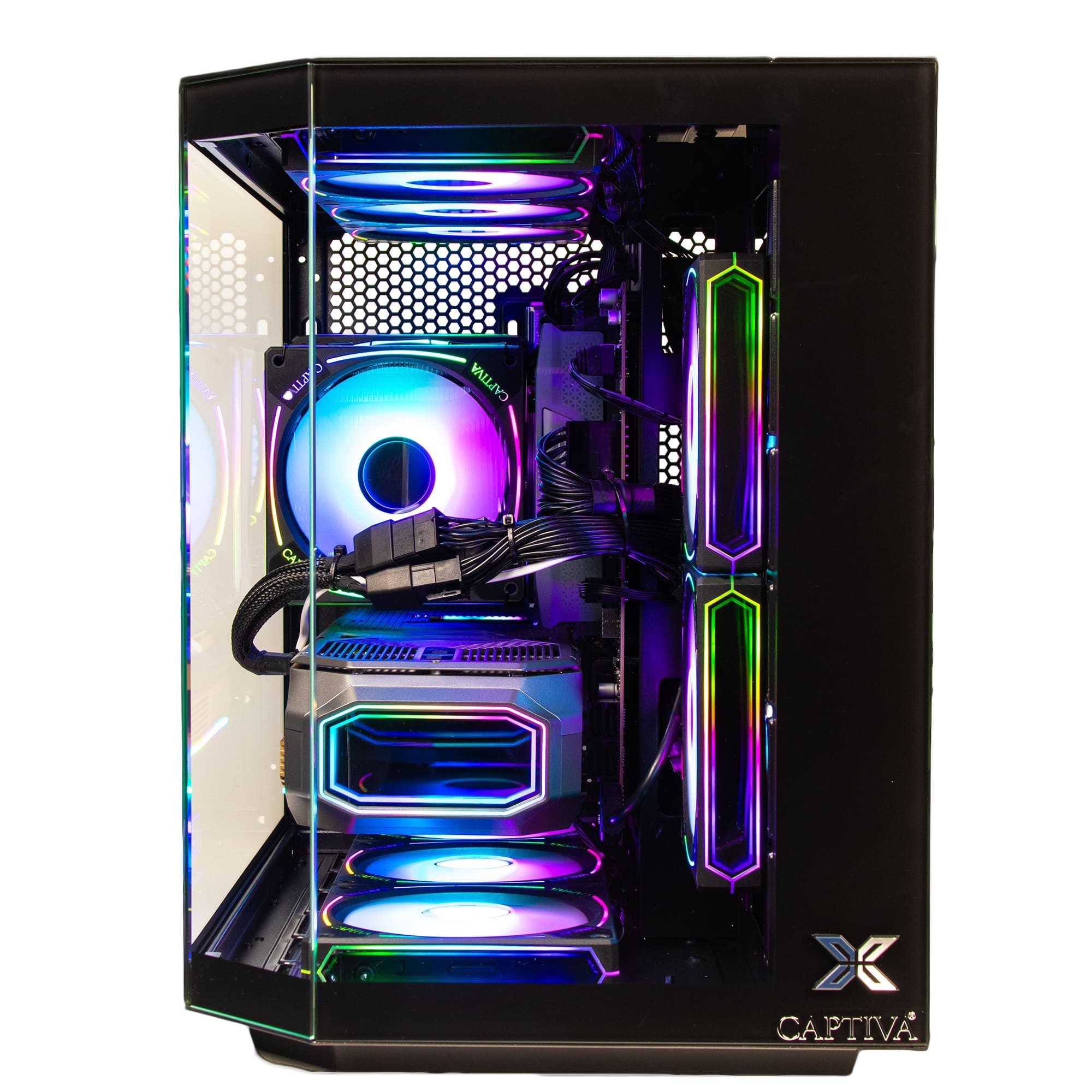 CAPTIVA Highend Gaming R10-2550 PC (AMD Ryzen 7 8700F, GeForce® RTX™ 5070, 16 GB RAM, 500 GB SSD, Luftkühlung, WLAN, Windows 11 Home)