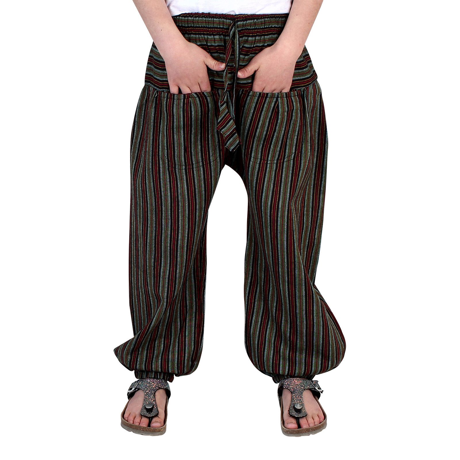 BUDDHA arts&more Haremshose Gestreifte Aladin Haremshose