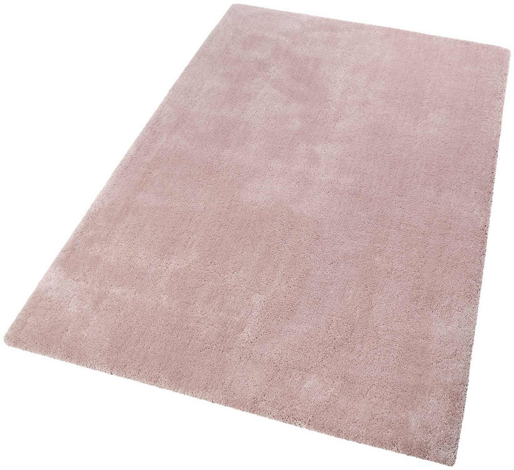 Hochflor-Teppich Relaxx, Esprit, rechteckig, Höhe: Farbauswahl, sehr rosa/creme mm, 25 dichter Hochflor weicher Wohnzimmer, große