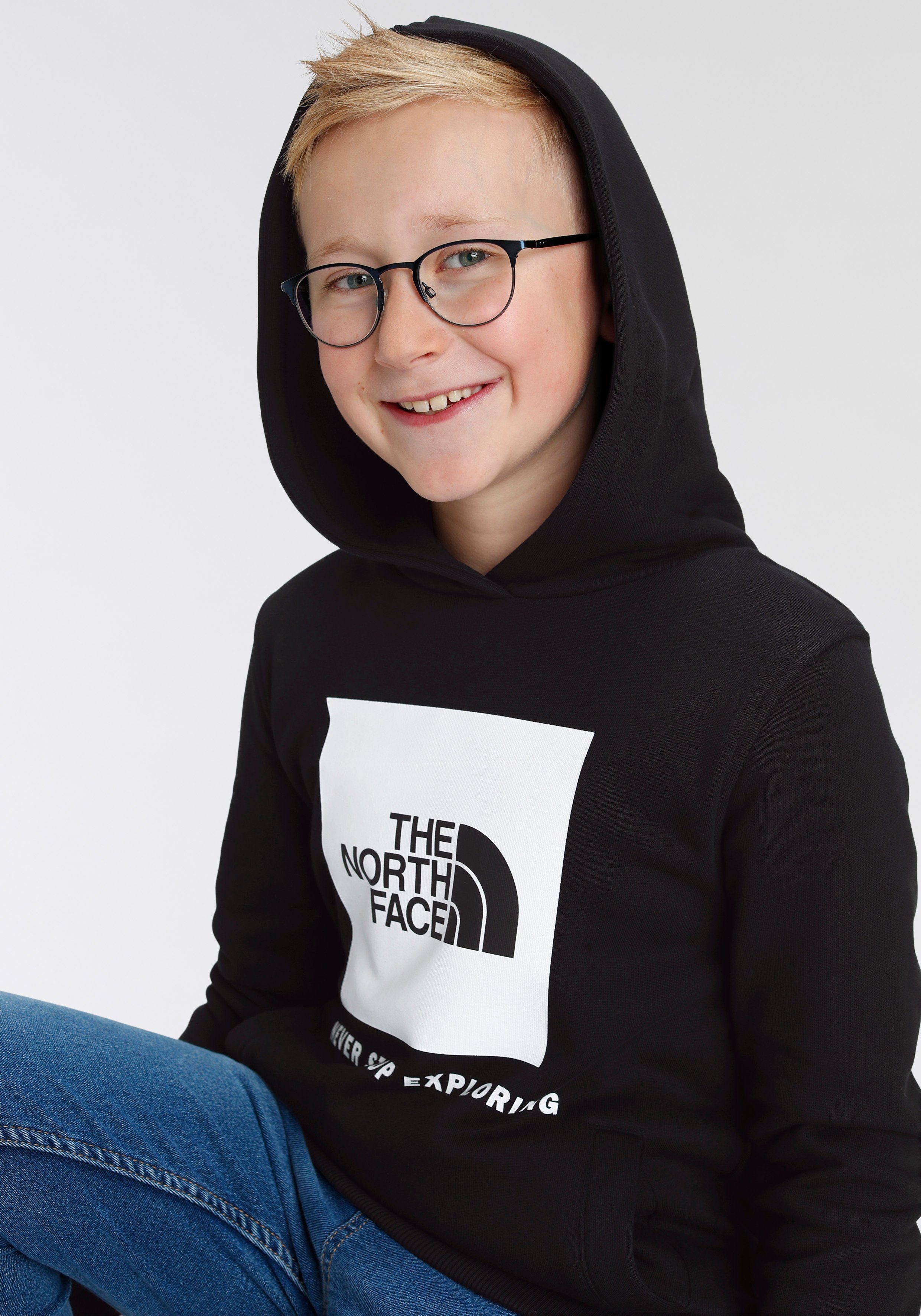 North Face schwarz The für BOX TEENS Kinder Kapuzensweatshirt