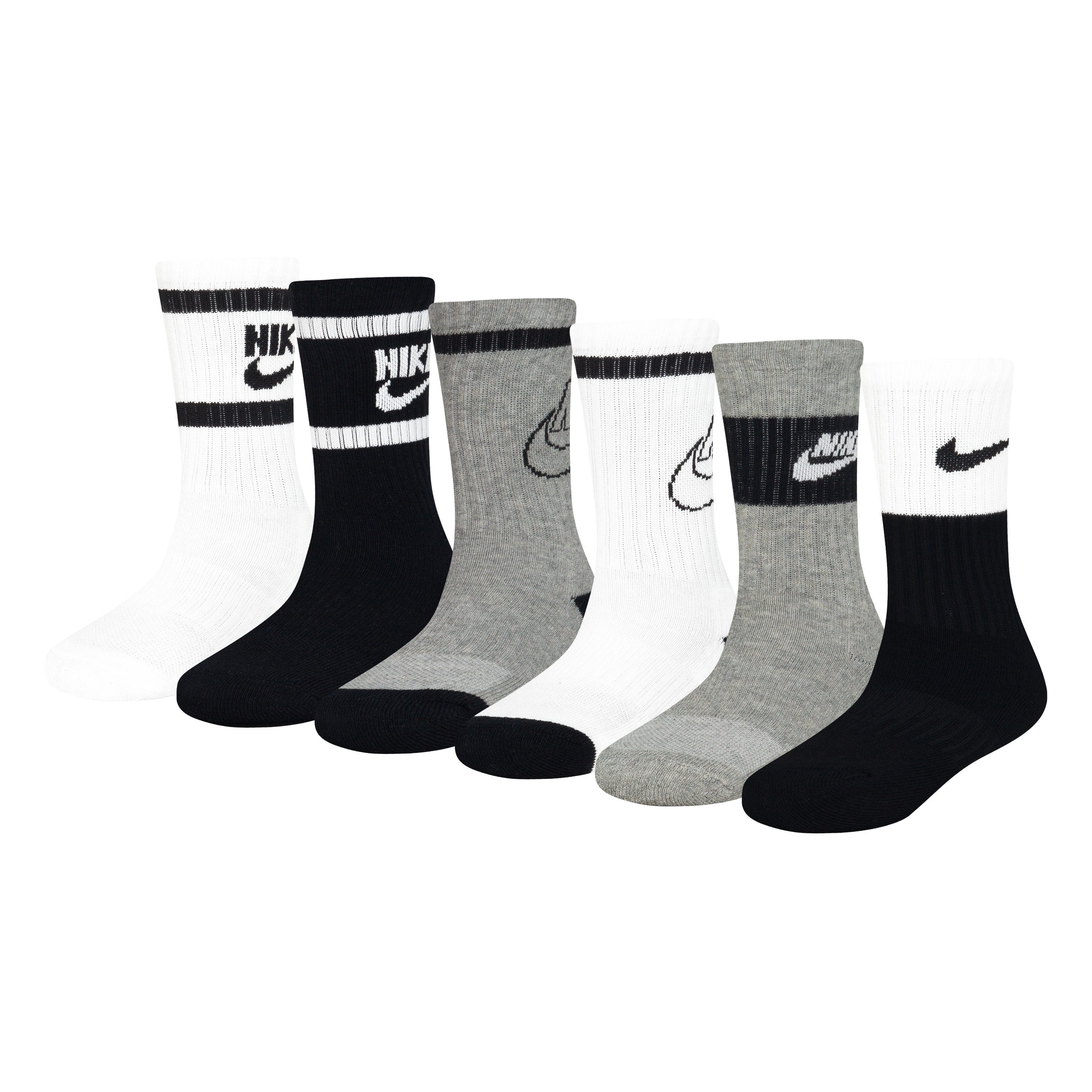 Nike Sportswear Socken NHN NSW RETRO 6PK CREW (6-Paar) 6 Paar im Set, Baumwollmischung mit Elasthan-Anteil