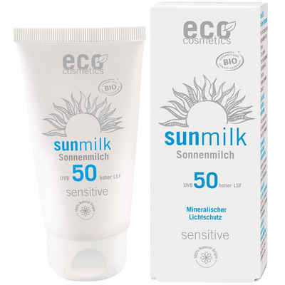 Eco Cosmetics Sonnenschutzcreme Sonnenmilch LSF sensitive, 75 ml