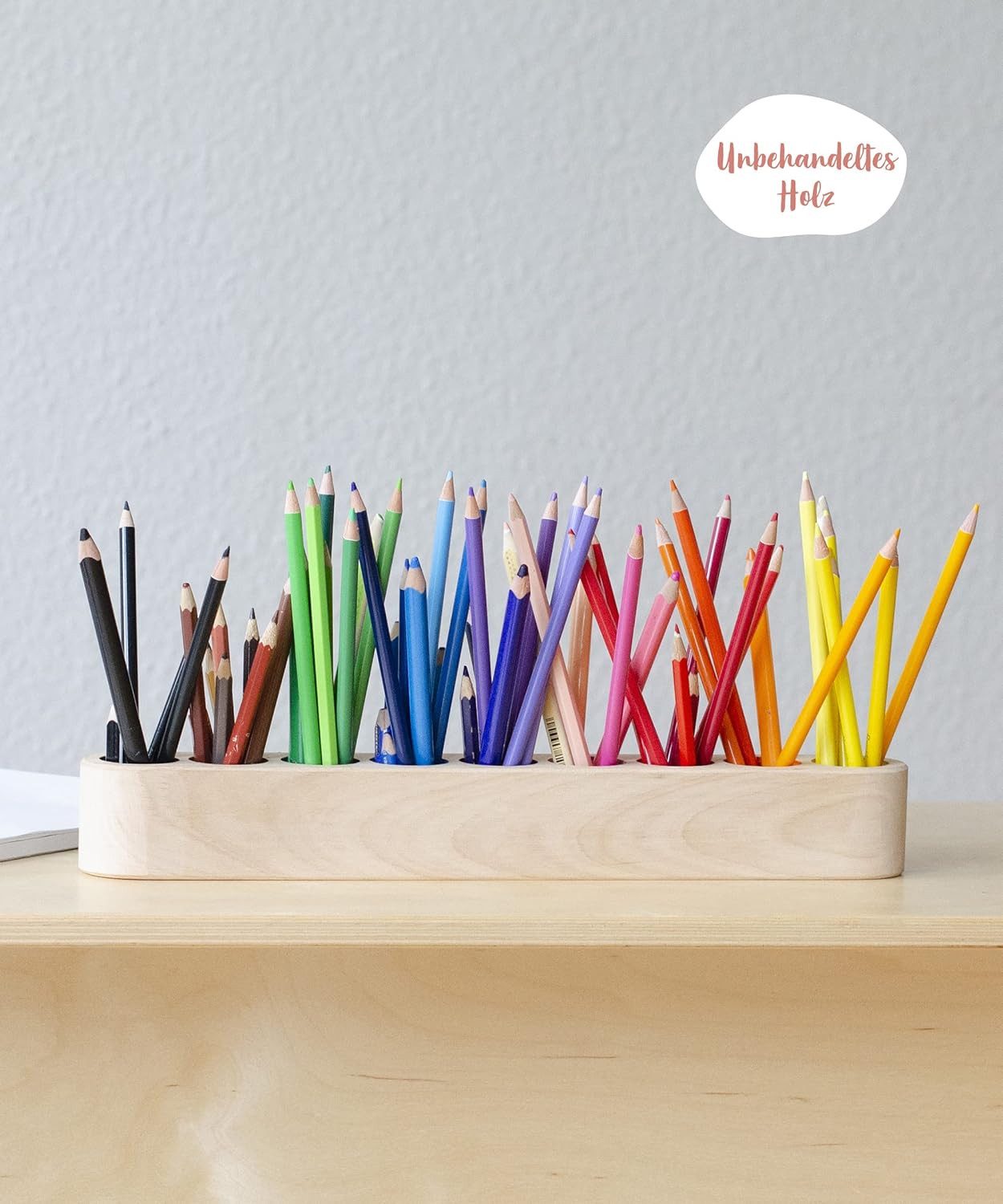Ehrenkind Badorganizer Buntstifthalter aus Massivholz nach Montessori, Kinder (1 St., Schreibtischorganizer), aus FSC® zertifizierten Holz
