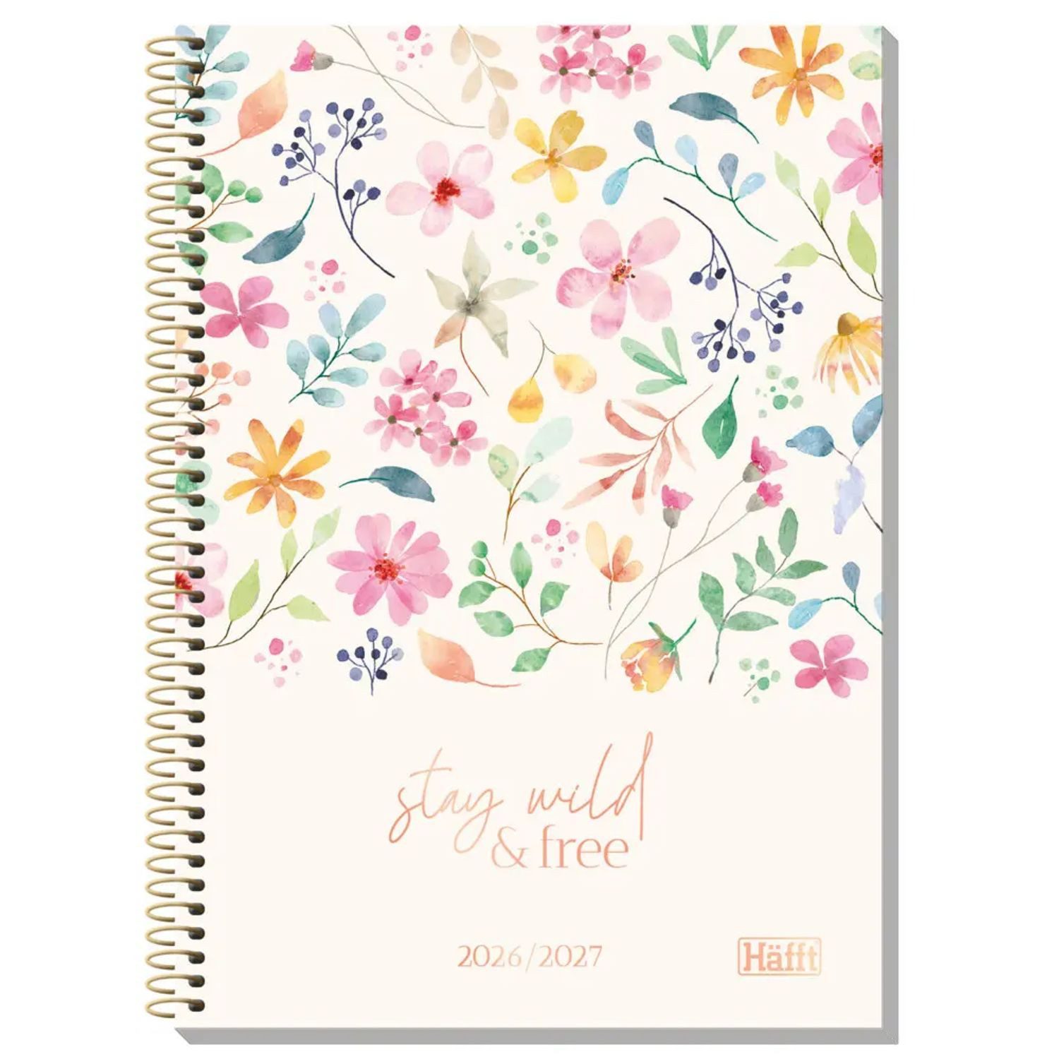 Häfft Schülerkalender Häfft College-Timer A5 26/27 - Schülerkalender [Wild Blossoms]